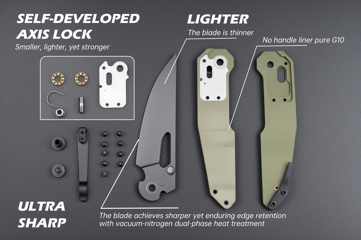 HOT KNIVES Sharplyn OD Green HK01