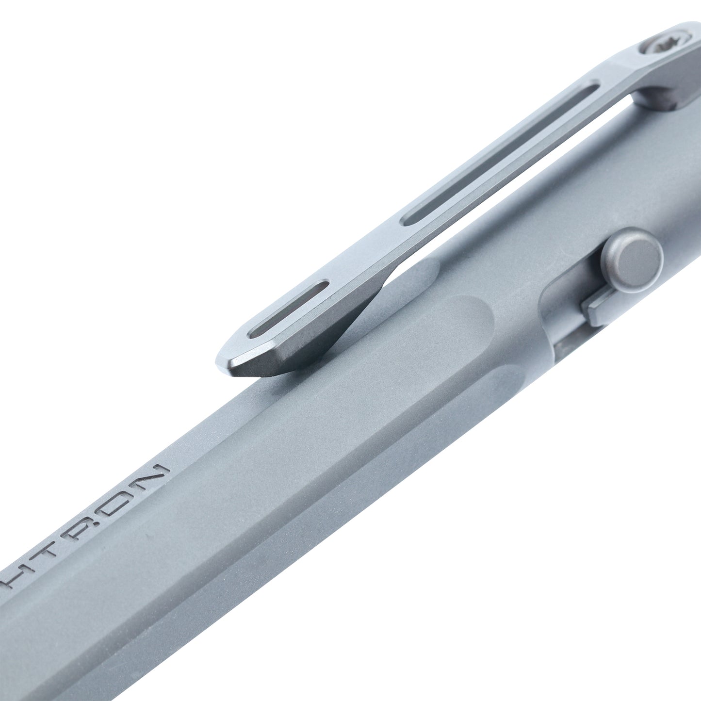 Hightron Vortron Titanium Pen, Sandblasted Gray Finish, Premium EDC Writing Tool