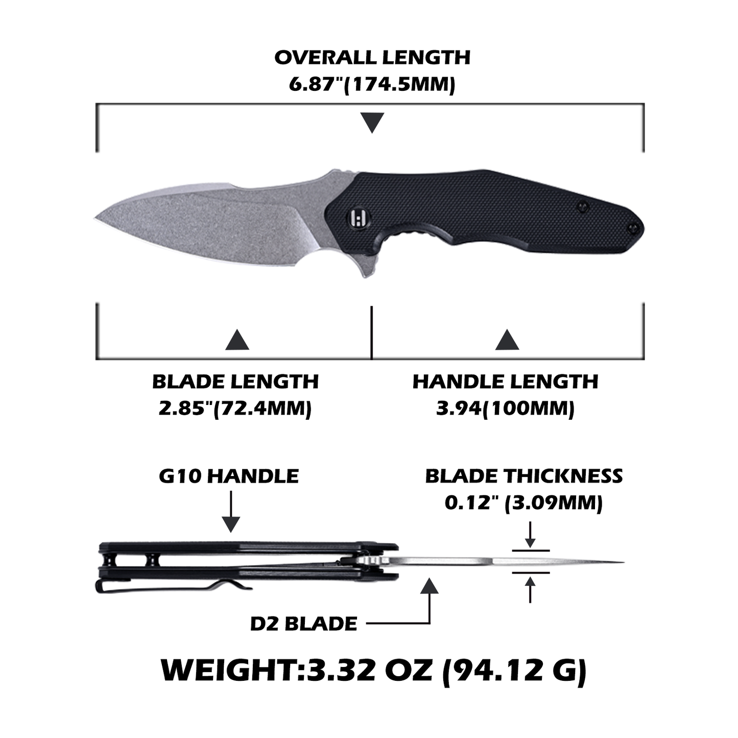 HIGHTRON Mini Ventura Black-W HK05
