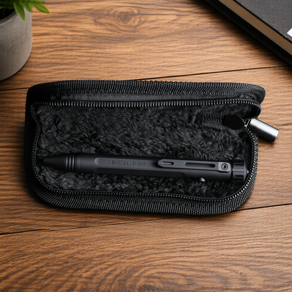 Hightron Vortron Titanium Pen, Black Coated Finish, Premium EDC Writing Tool