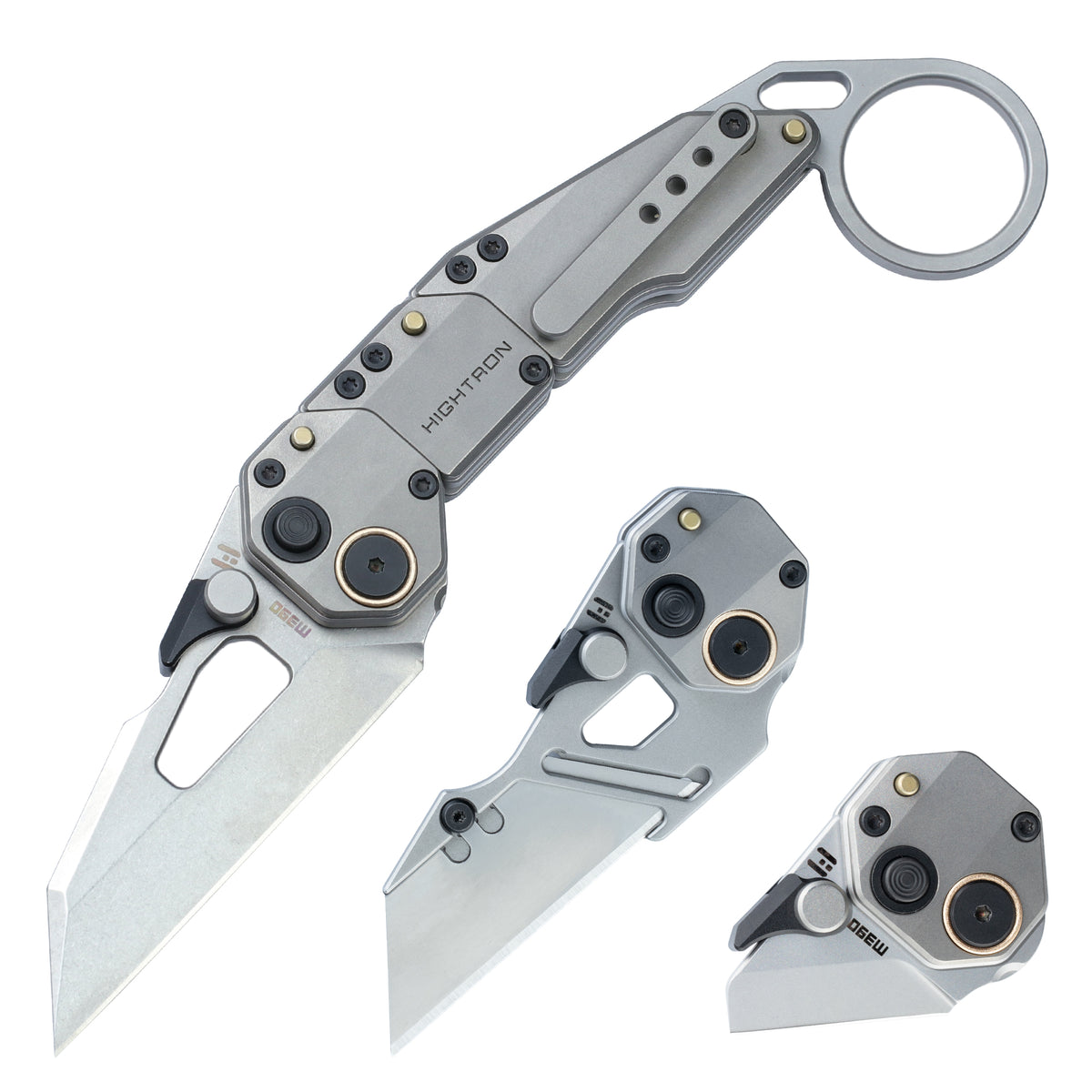 MODULUS,Tool-Free Modular M390 Titanium EDC Folding Pokcet Knife